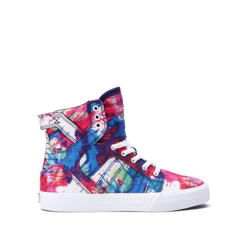 Buty Supra SKYTOP - Sneakersy Wysokie Dziecięce - Kolorowe (JQPB-39827)